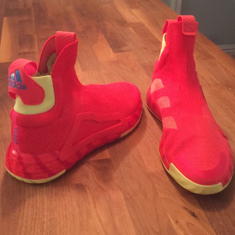 New Shock Red Adidas Next Level Basketball Shoes
